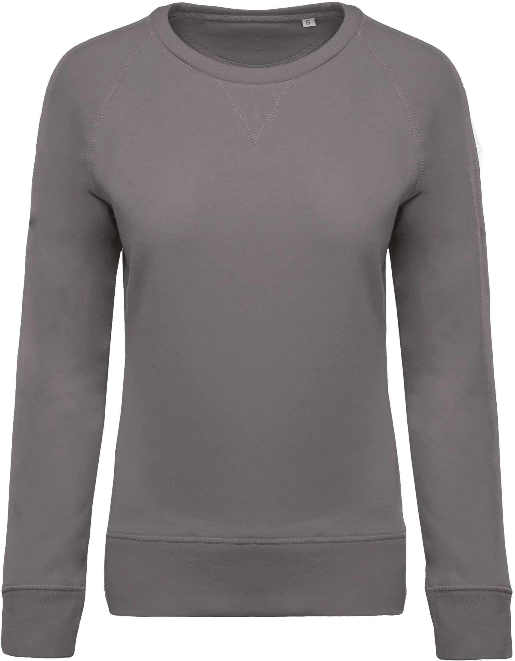 Damen Sweatshirt BIO-BAUMWOLLE Rundhalsausschnitt Raglanärmel