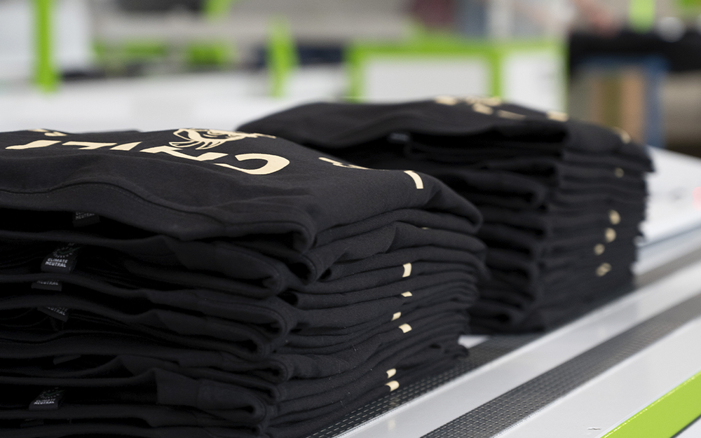 Fertige Shirts mit Siebdruck