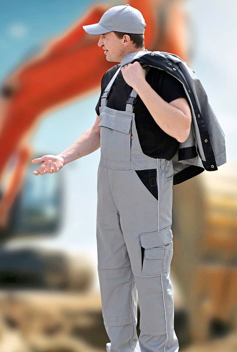Contrast Bib Pants