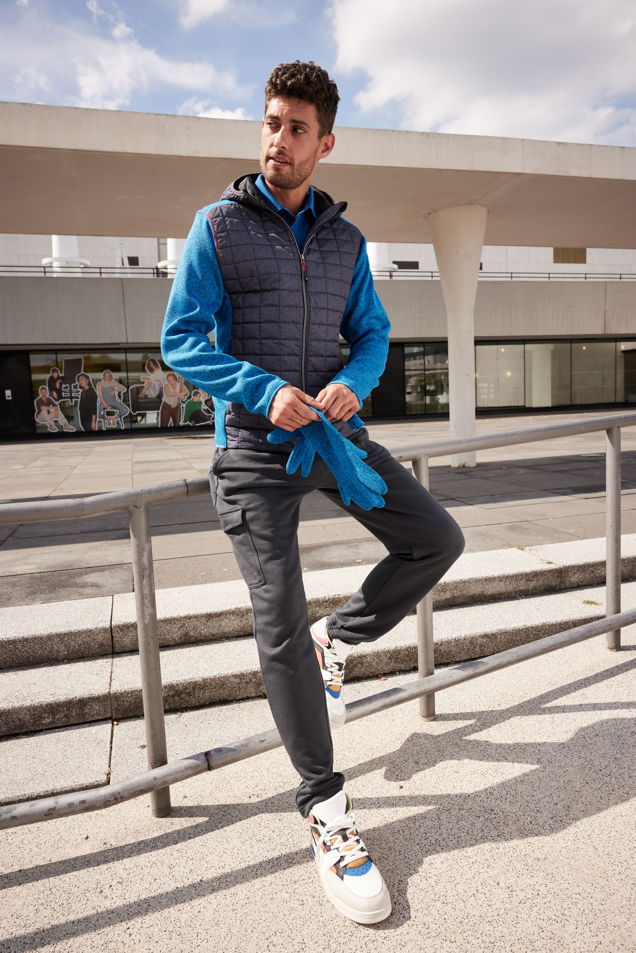 Men´s Knitted Hybrid Jacket