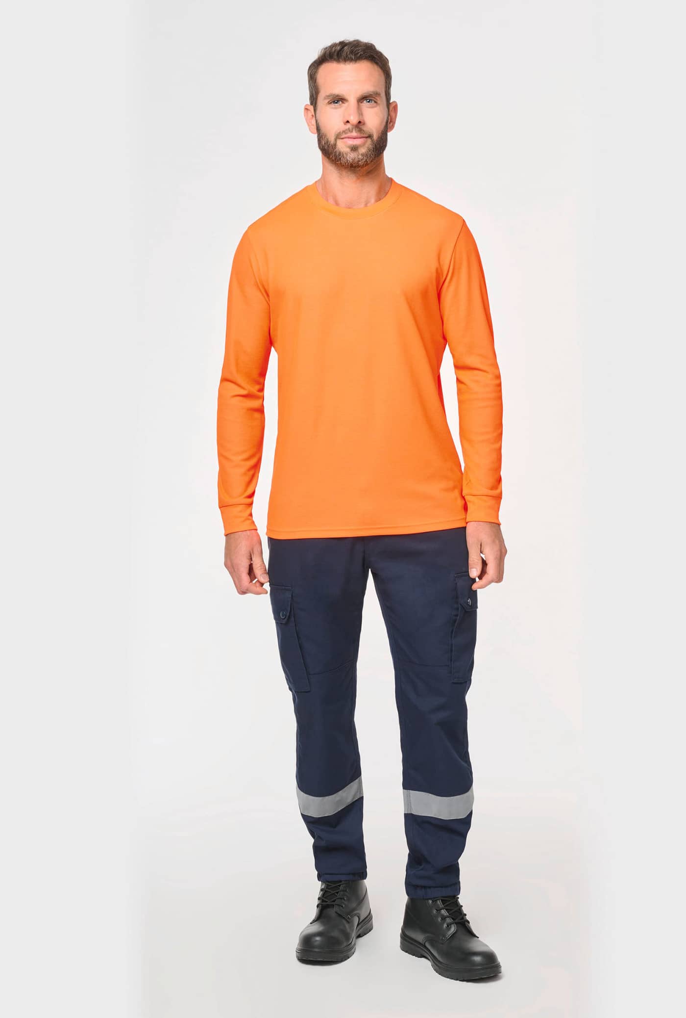 Umweltfreundliches Unisex-T-Shirt mit langen Armen aus Baumwolle/Polyester