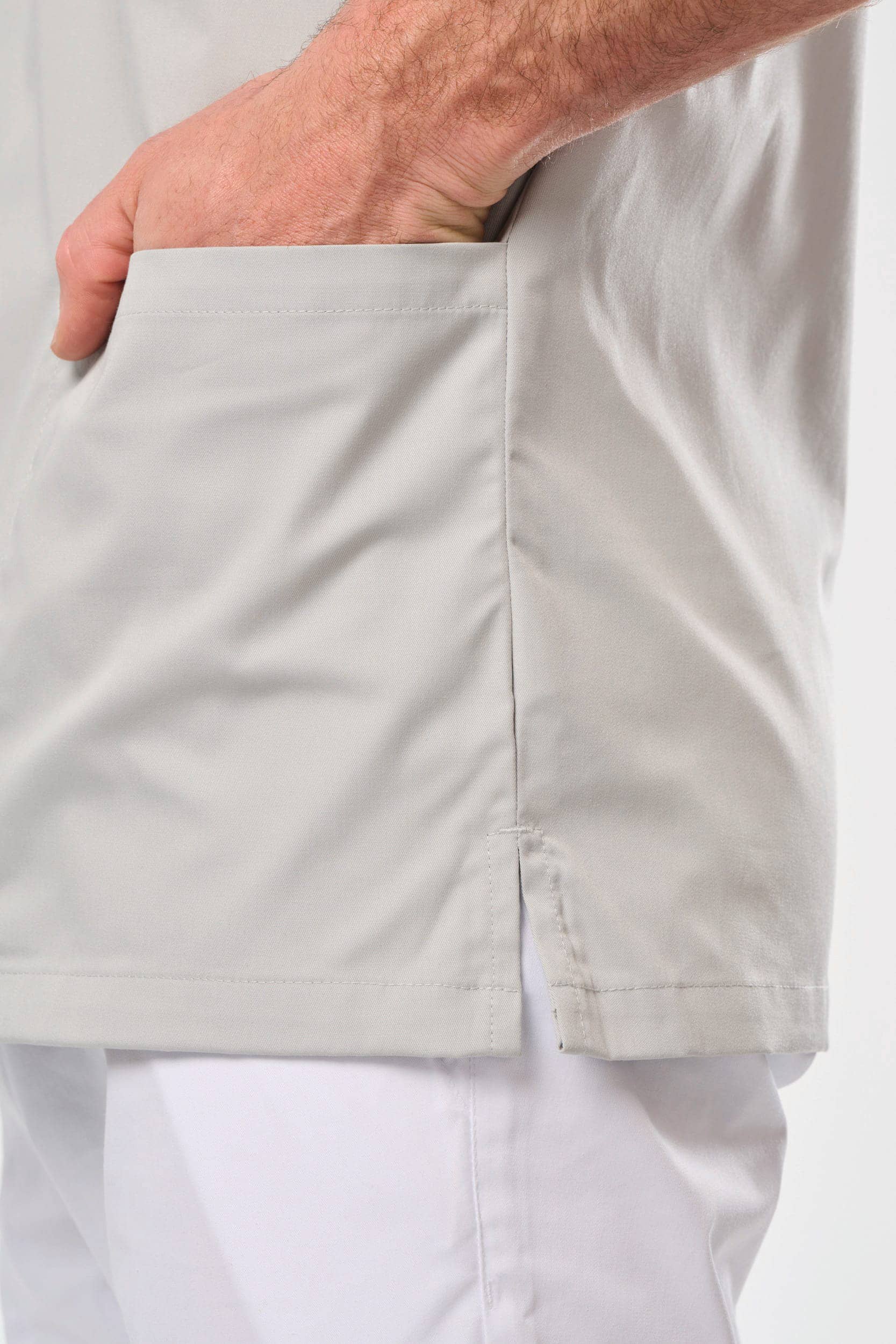 Kurzärmlige Unisex-Tunika aus Baumwollpolyester