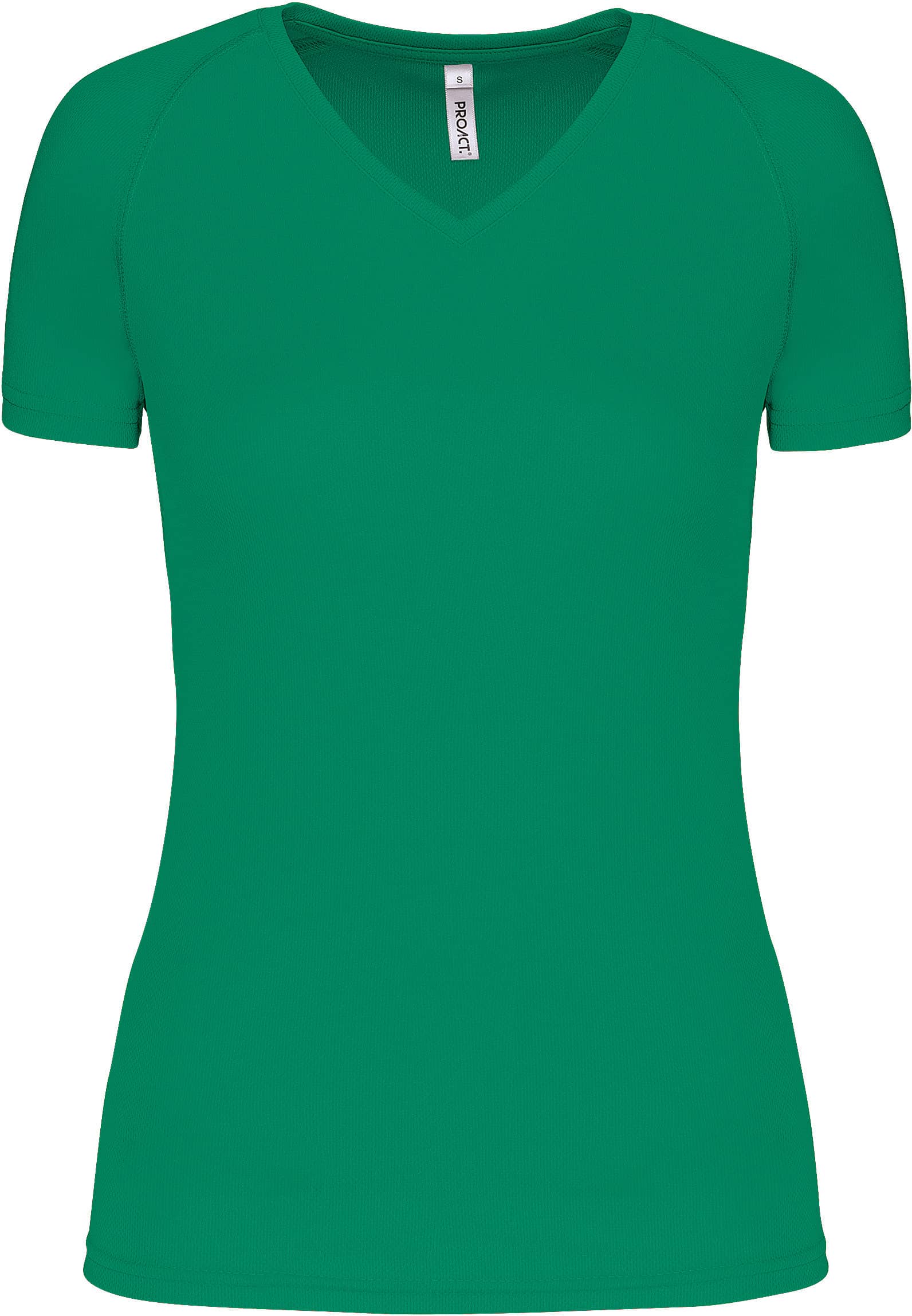 Damen Kurzarm-Sportshirt mit V-Ausschnitt