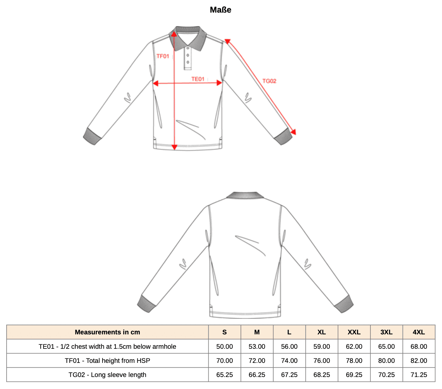 Herren Langarm Poloshirt