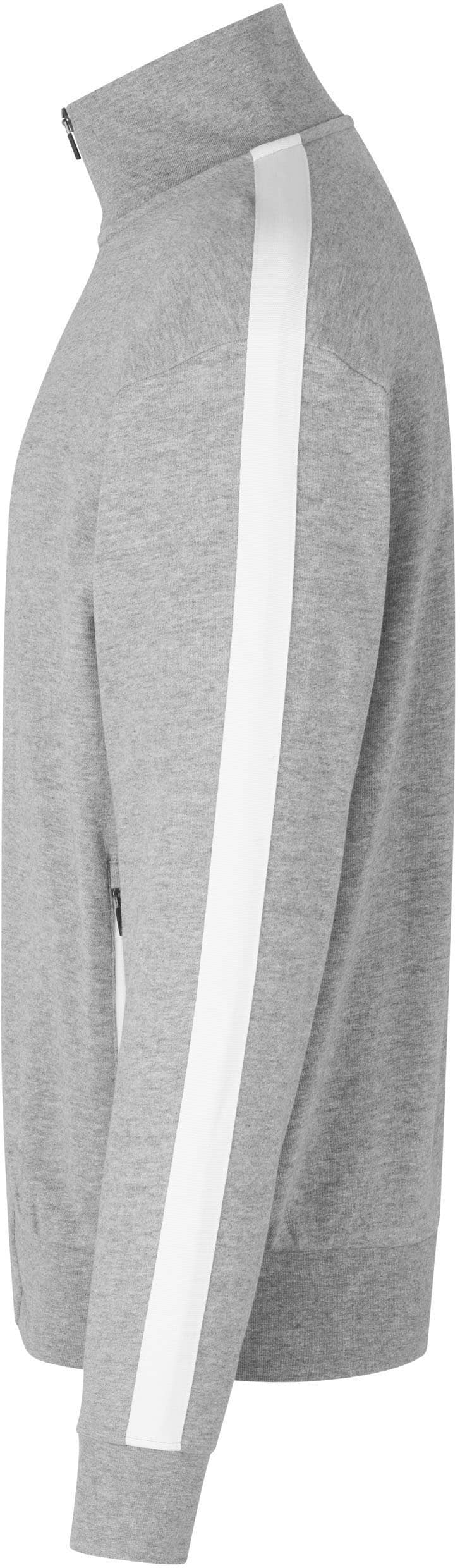 Klassische Kontrast Sweatjacke