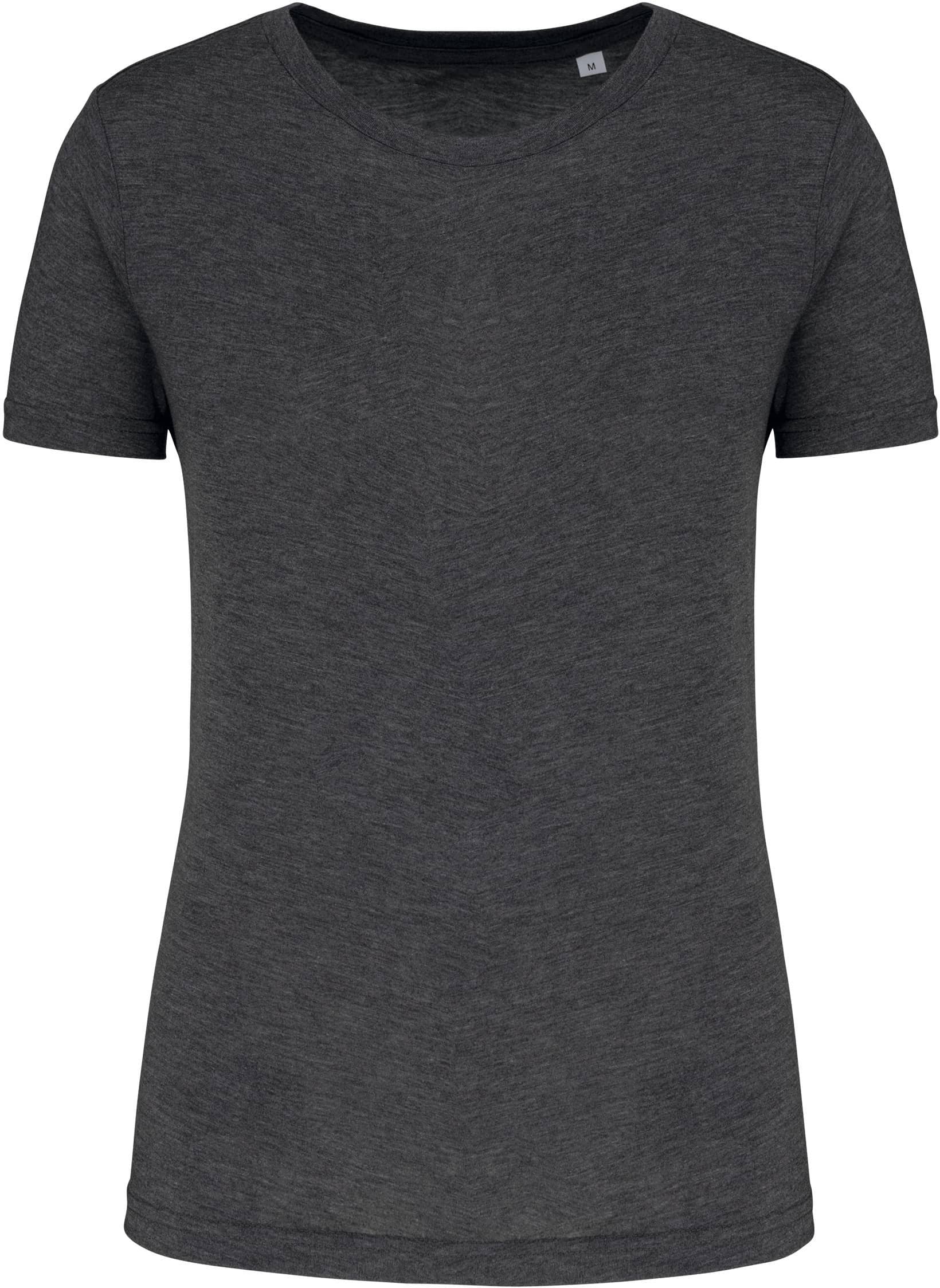 Damen-Triblend-Sportshirt mit Rundhalsausschnitt