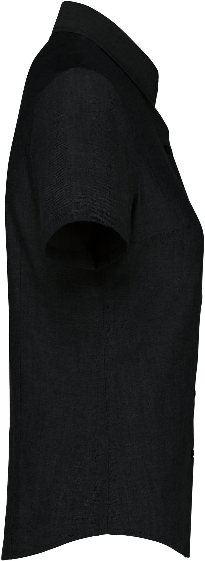 Damen Oxford Kurzarmbluse