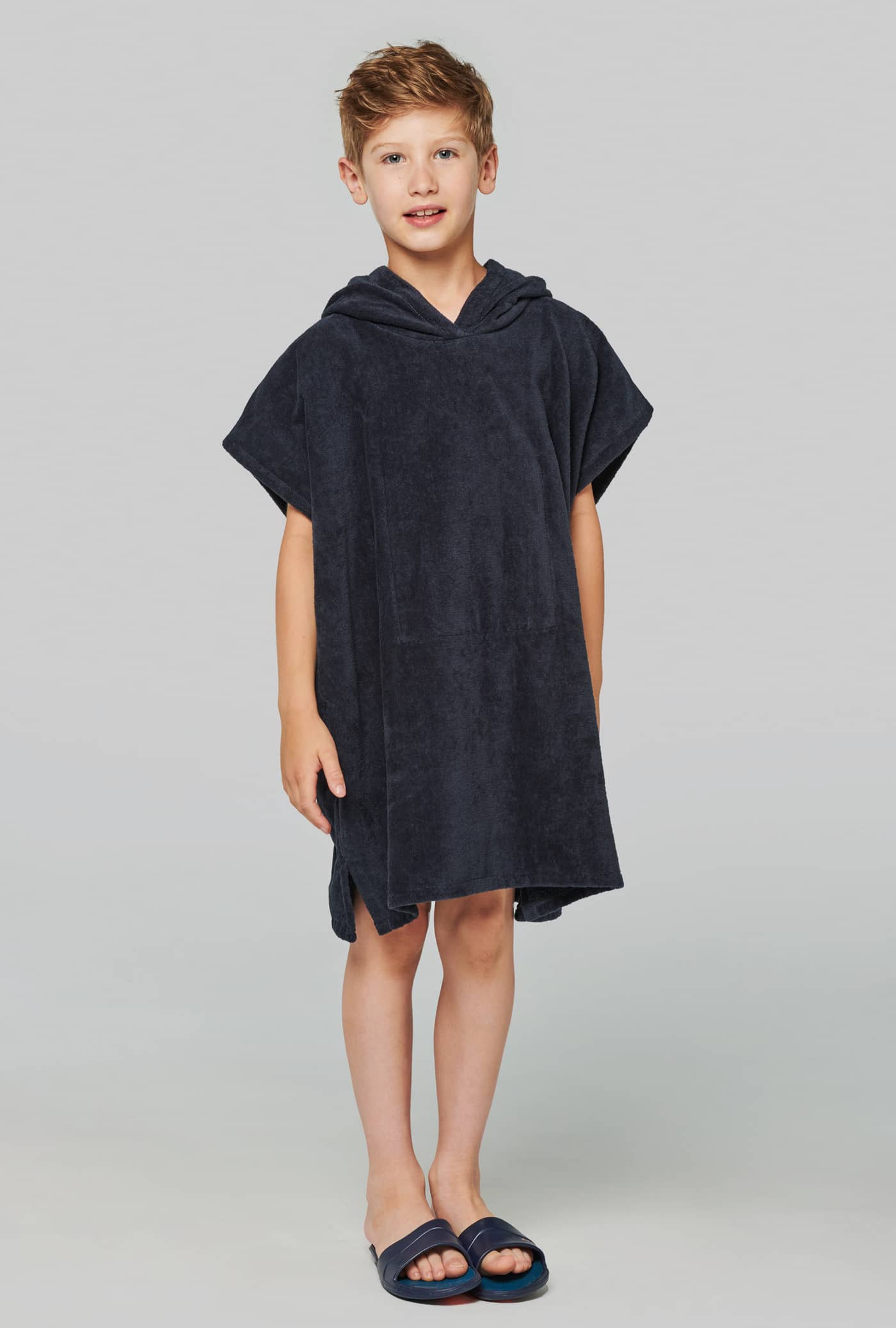 Kinder-Frottee-Poncho mit Kapuze - 6 bis 10 Jahre