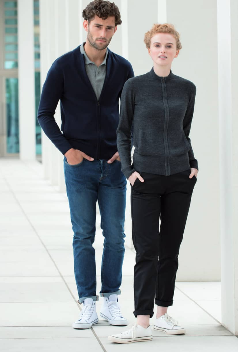 Unisex Zip Through Cardigan