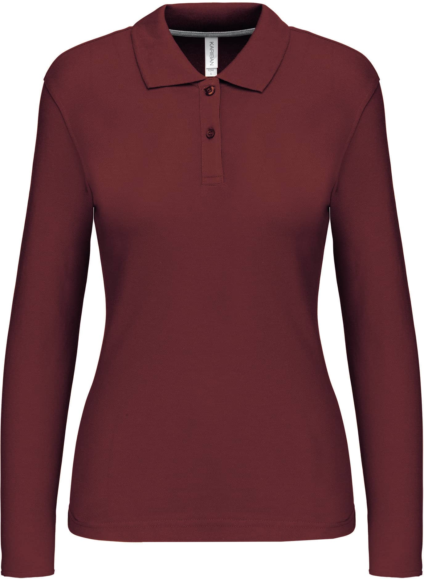Damen Piqué Poloshirt Langarm