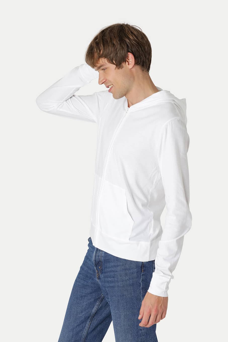 Unisex Jersey Hoodie With Zip