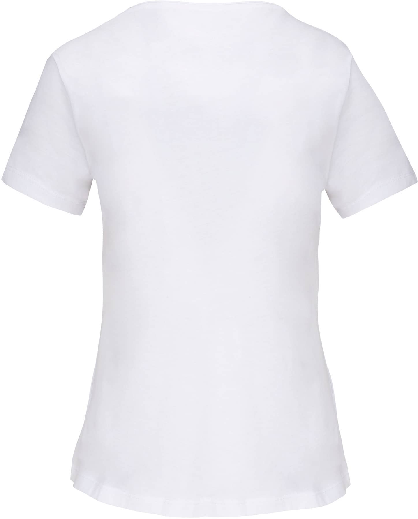 Bio-T-Shirt für Damen mit kurzen Ärmeln und ungesäumtem Halsausschnitt