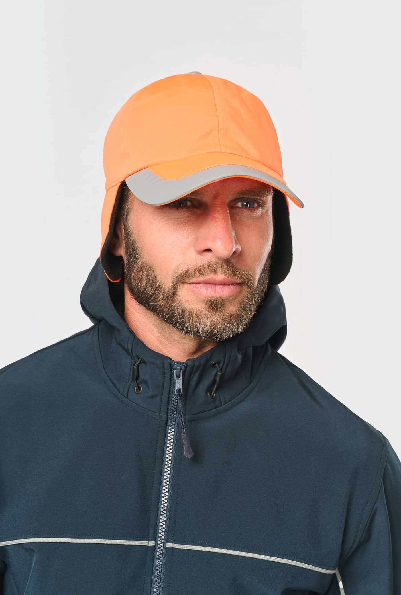 Fluoreszierende 6-Panel-Kappe für den Winter