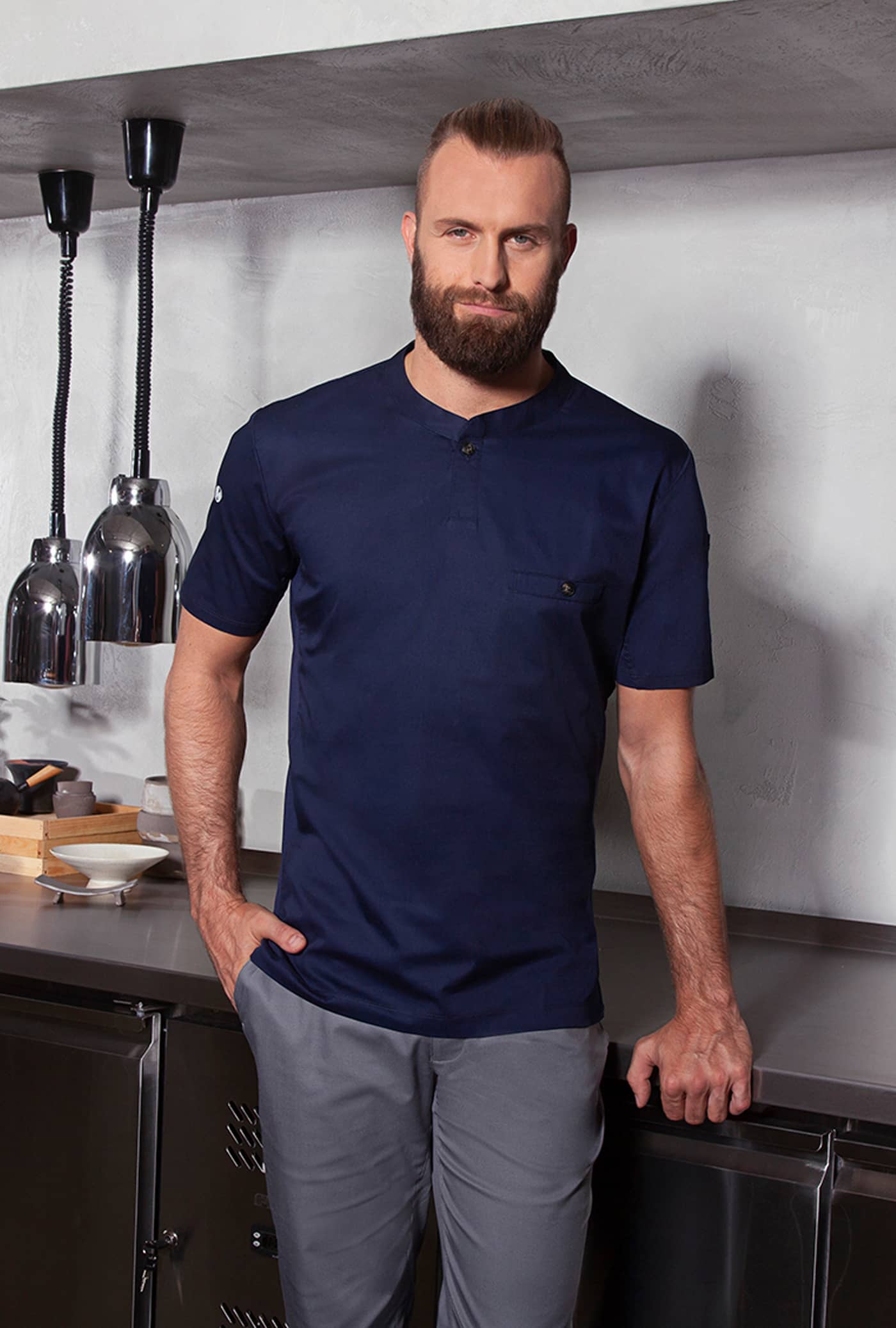 Kurzarm Herren-Arbeitsshirt Performance