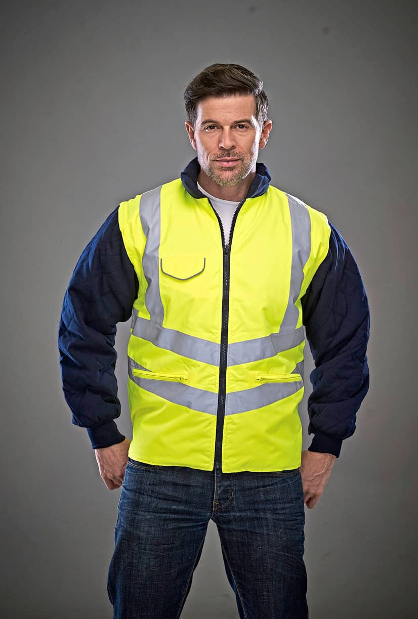 Hi-Vis Chevron Quilted Jacket