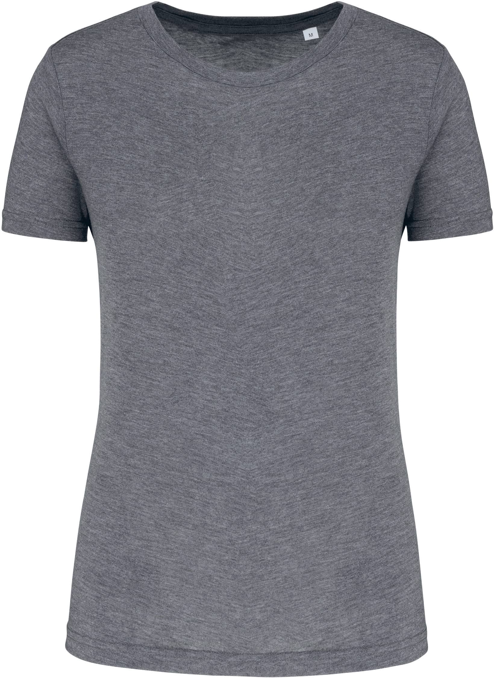 Damen-Triblend-Sportshirt mit Rundhalsausschnitt