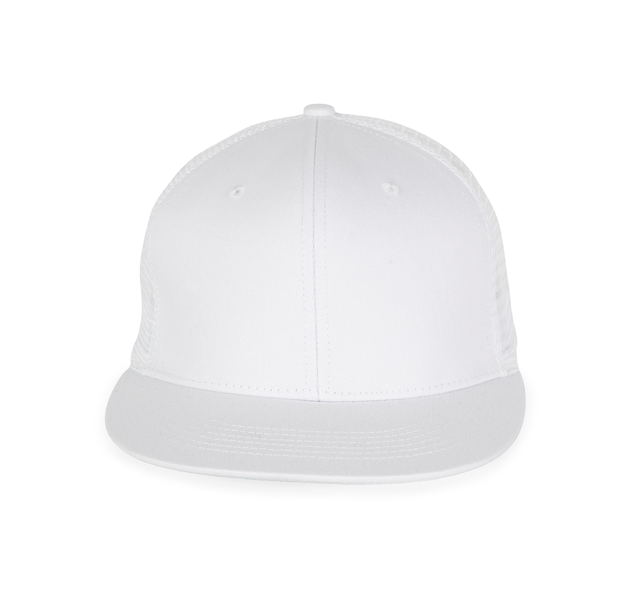 Trucker-Cap - 6-Panels-Kappe, Flachschirm