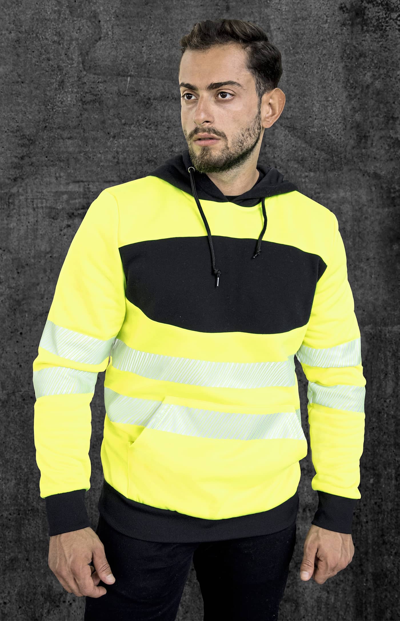 EOS Hi-Vis Workwear Hoody With Printing Area