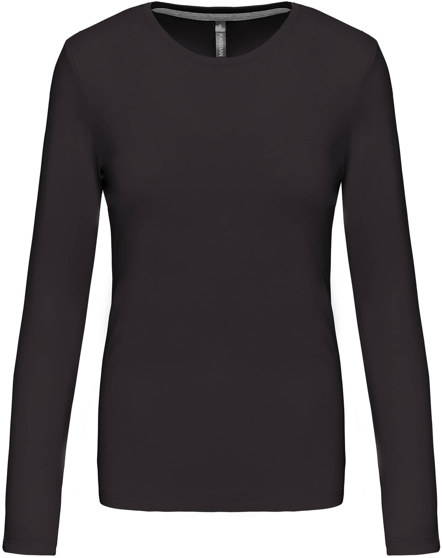 Ladies` Long-sleeved Crew Neck T-shirt