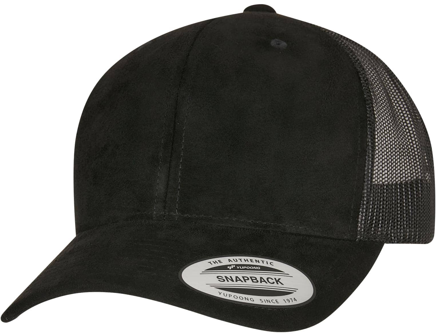 Suede Leather Trucker Cap