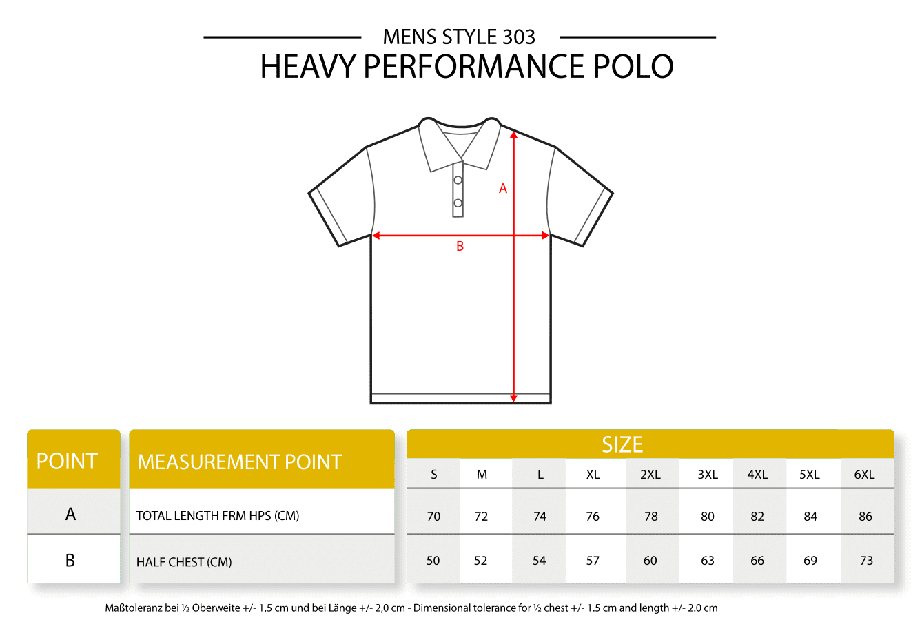 Men´s Heavy Performance Polo