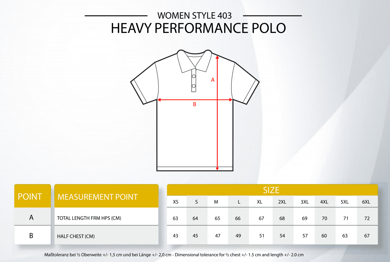 Women´s Heavy Performance Polo