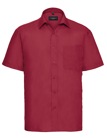 Men's Short Sleeve Classic Polycotton Poplin Shirt