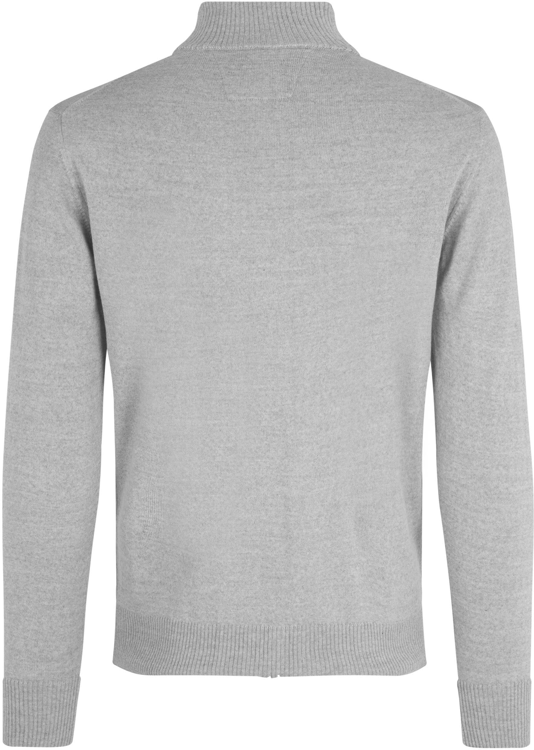Seven Seas elegante Herren Strickjacke mit Reißverschluss