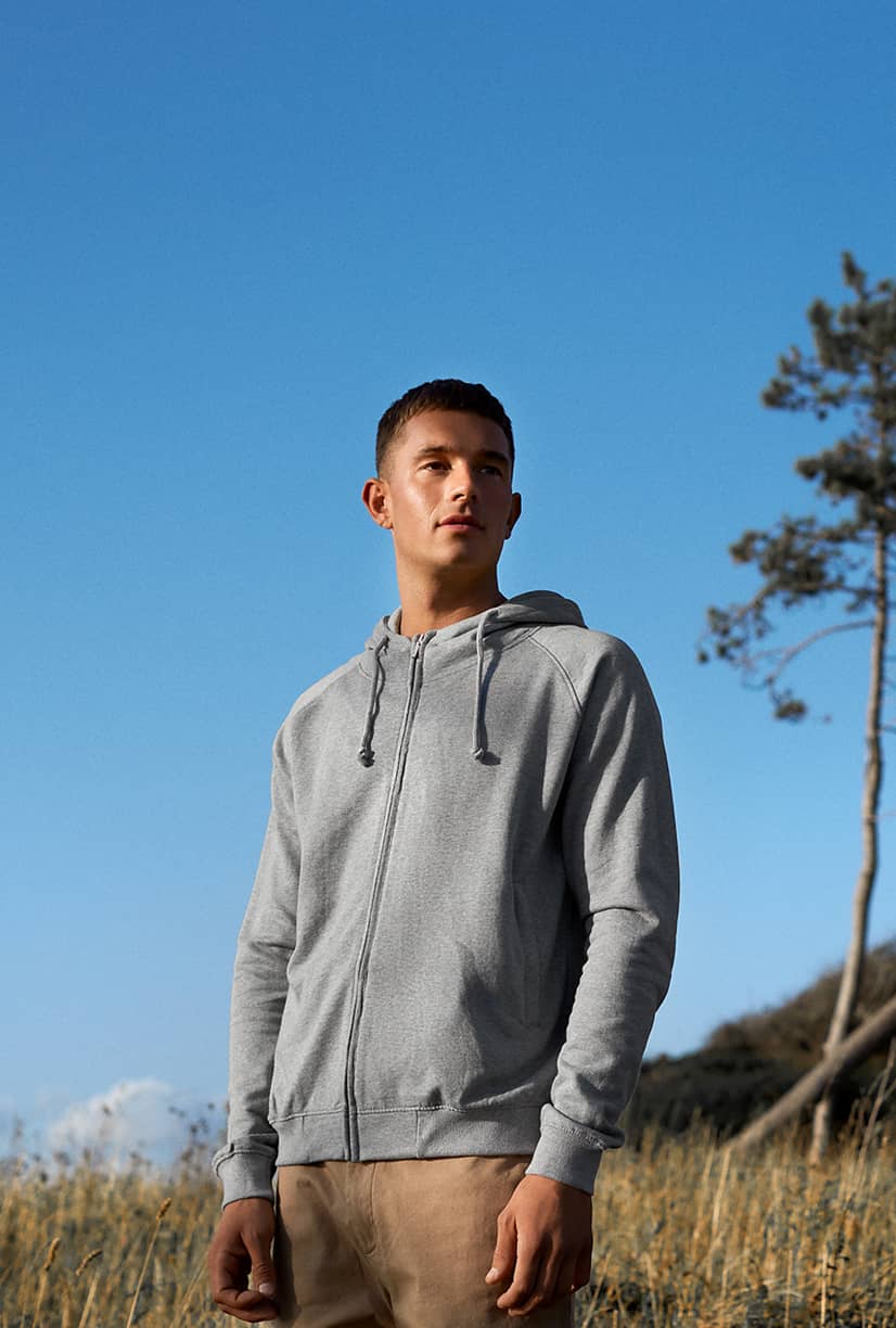 Unisex Hoodie With Hidden Zip