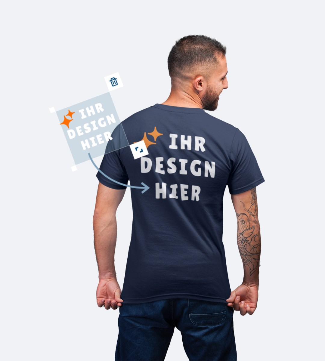 Herren T-Shirts veredeln lassen