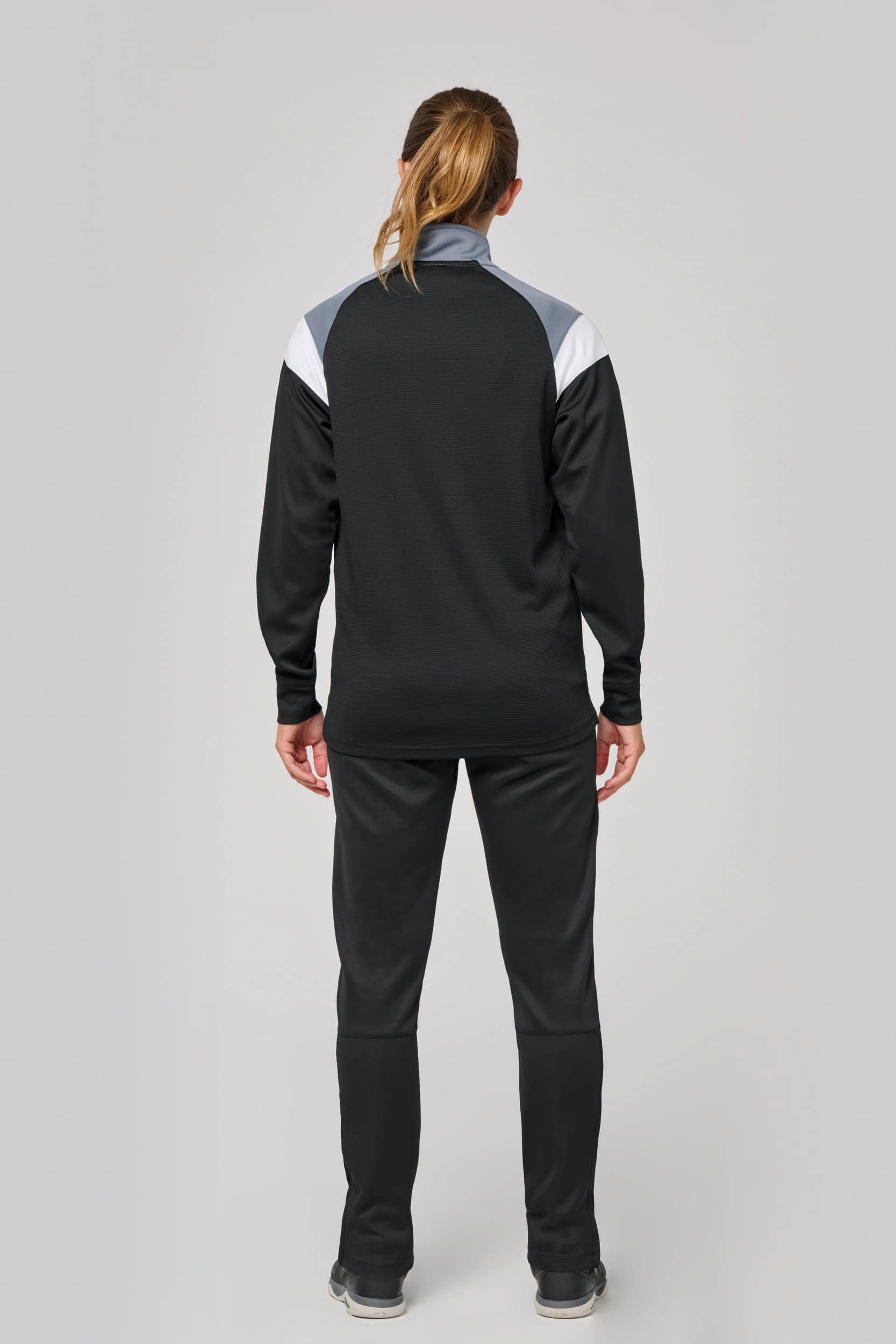 Unisex Trainings-Sweatshirt mit 1/4 Reißverschluss