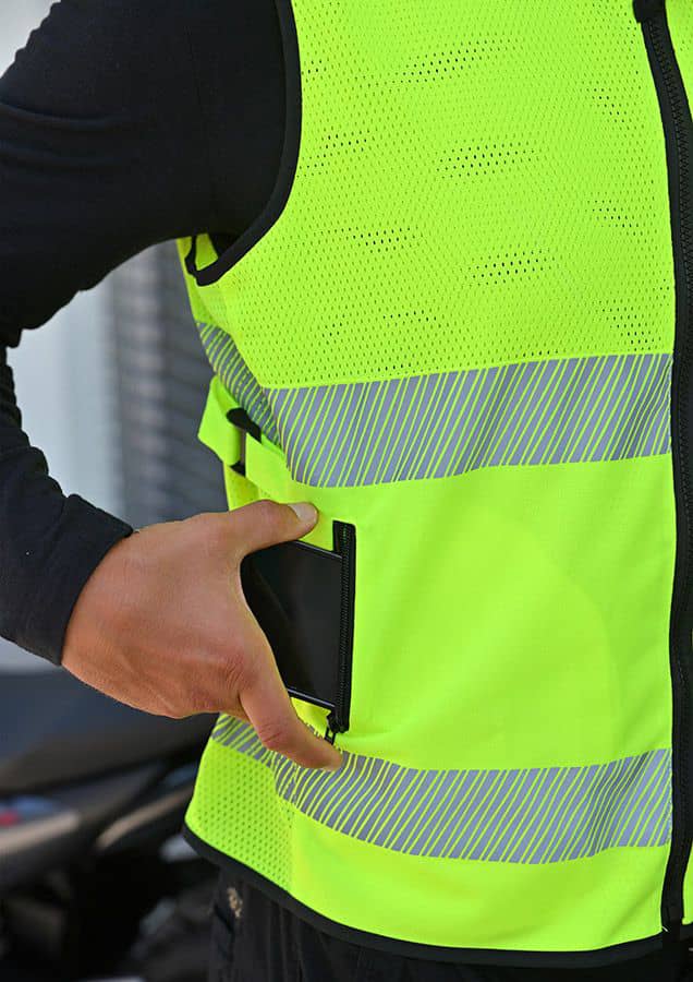 Hi-Vis Mesh Motorcycle Safety Vest “Naxos”