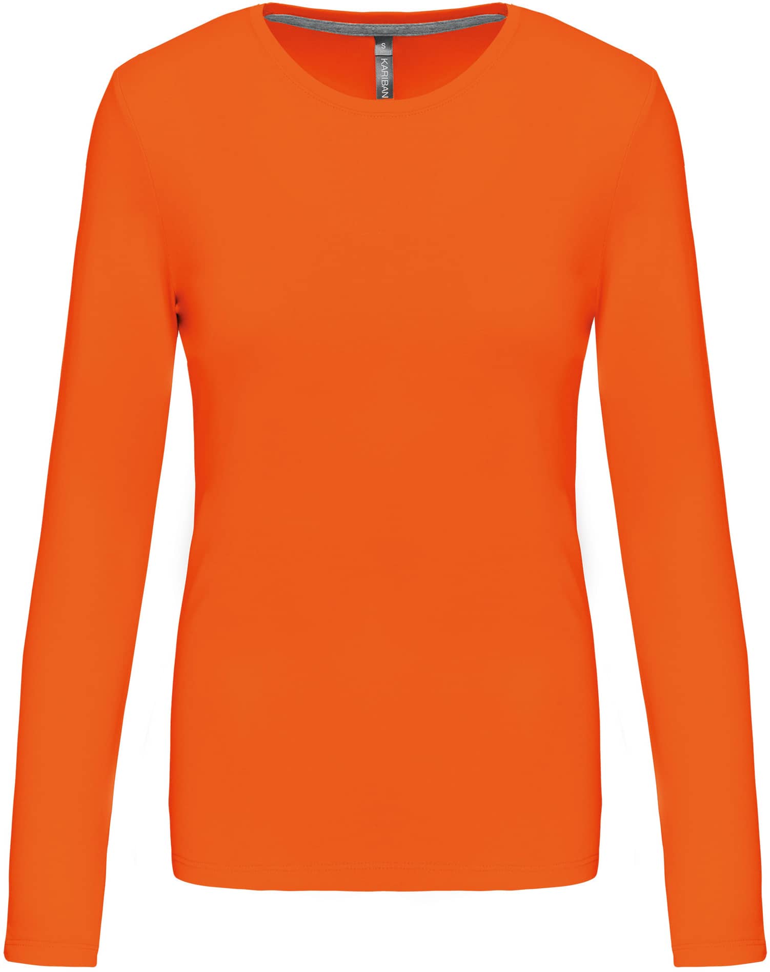 Ladies` Long-sleeved Crew Neck T-shirt