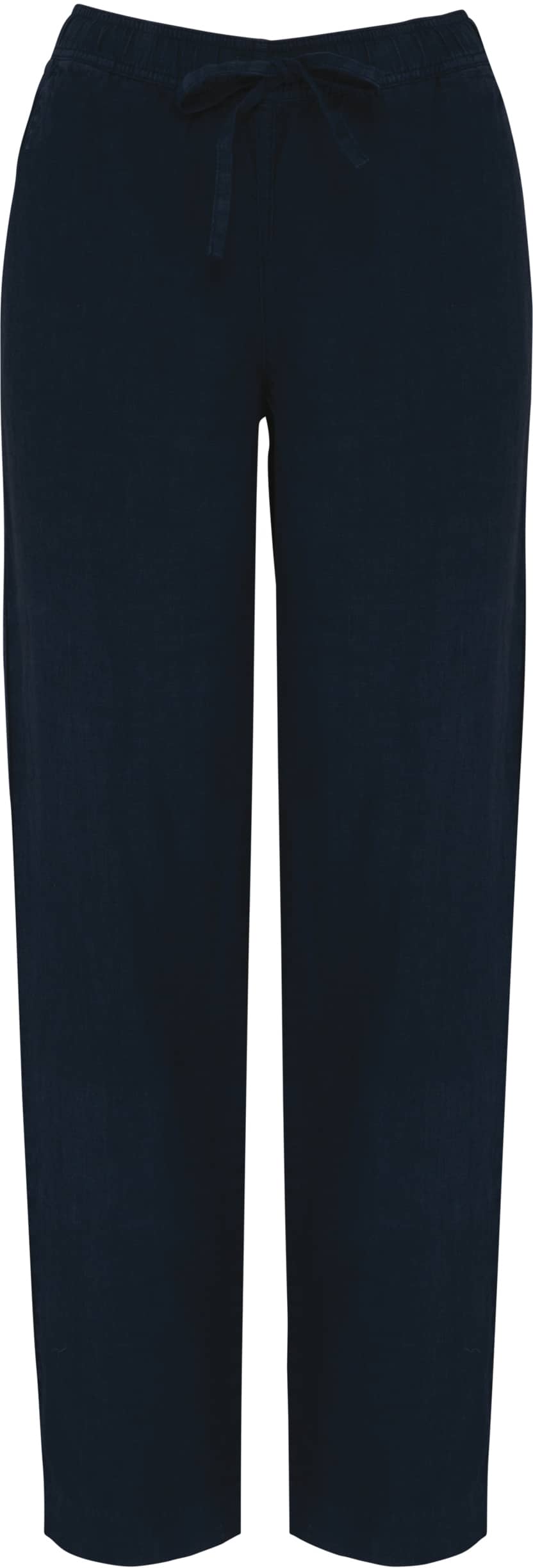 Ausgewaschene Damenhose aus Leinen