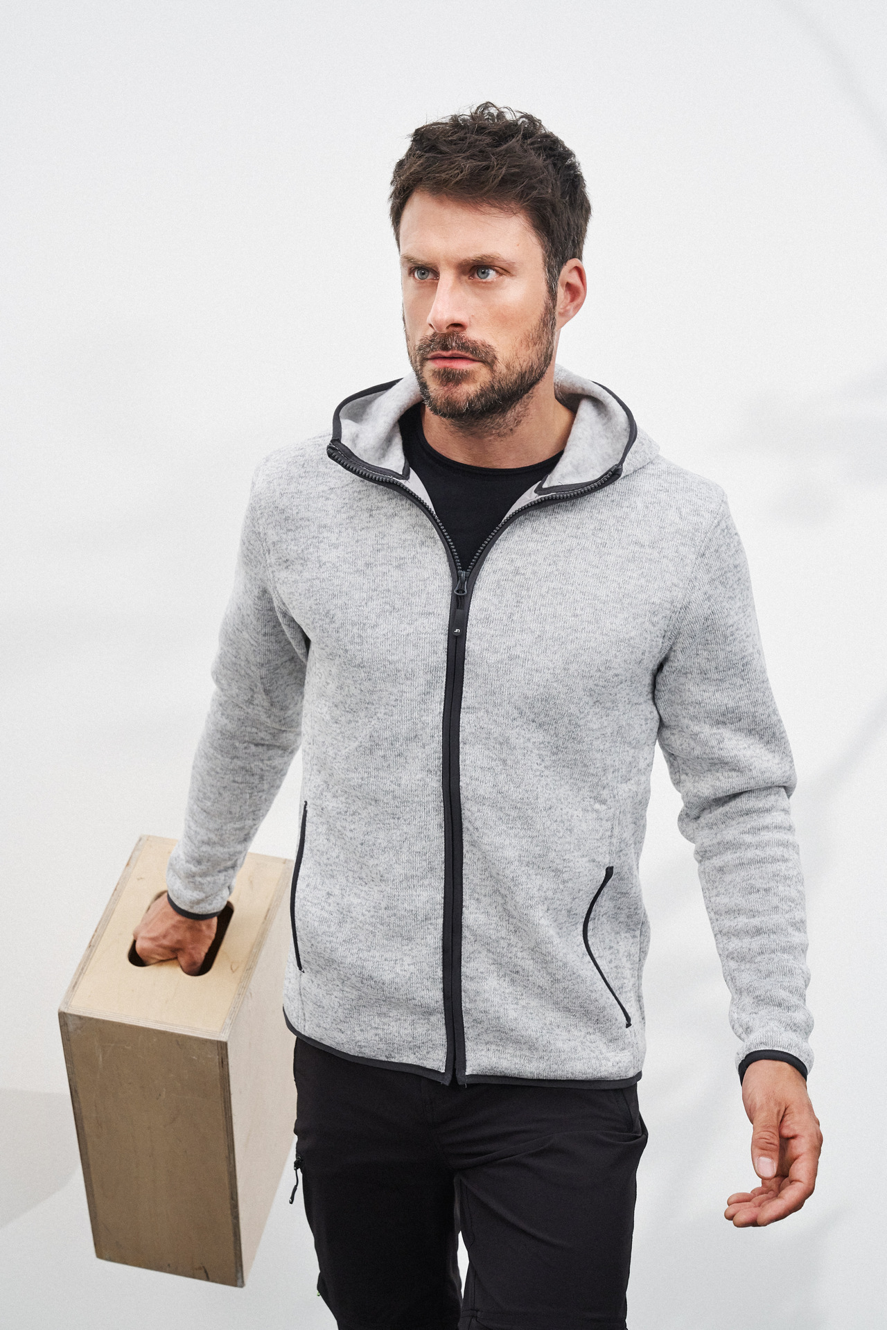Men´s Knitted Fleece Hoody