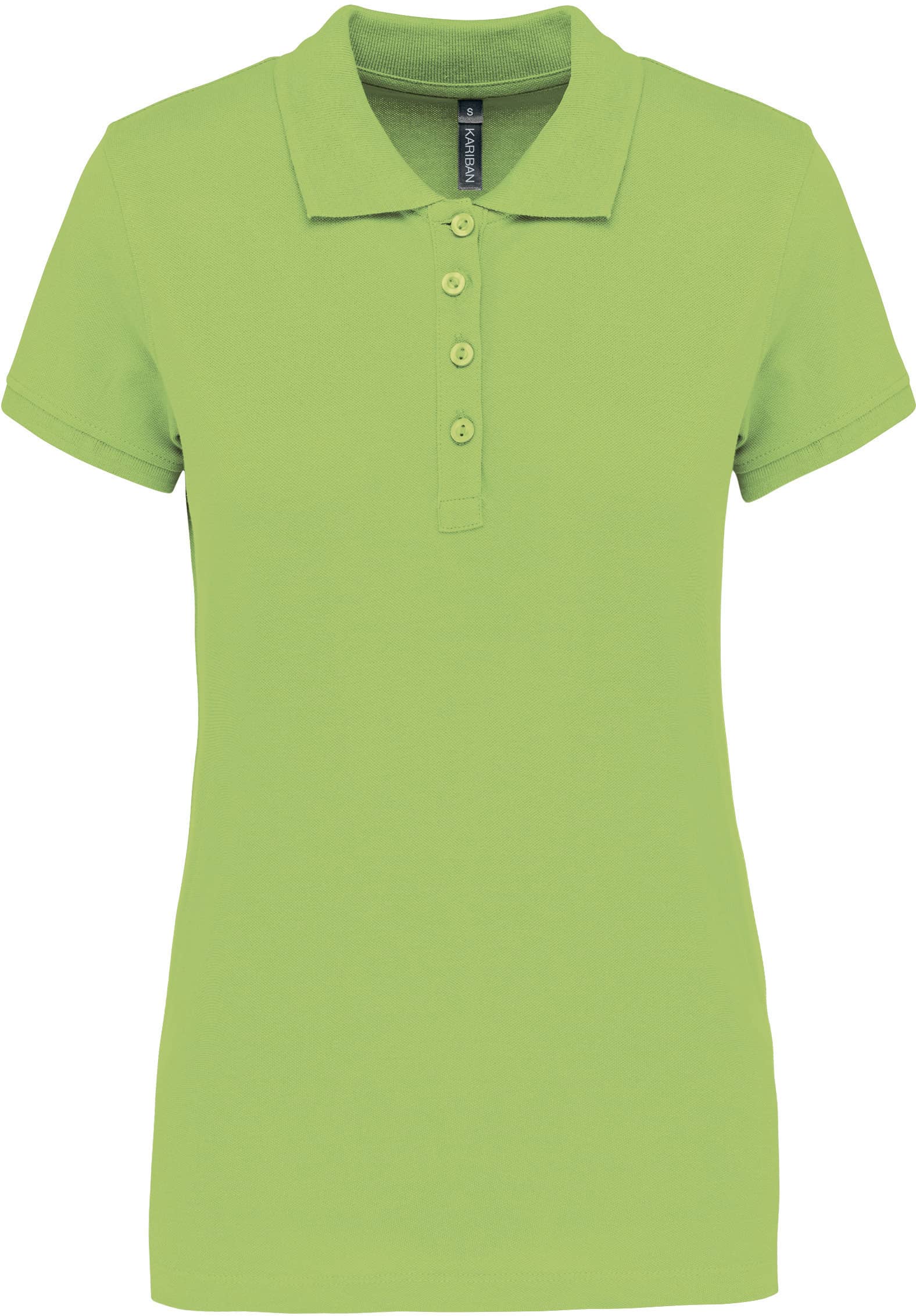 Damen Kurzarm-Poloshirt. Baumwollpiqué.