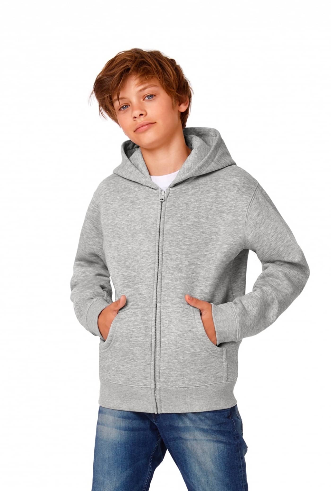 Kids´ Hooded Full Zip Sweat