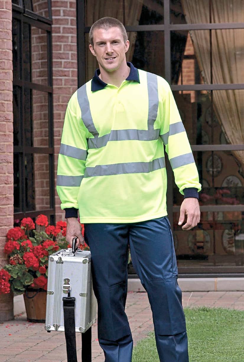 Hi-Vis Long Sleeve Polo
