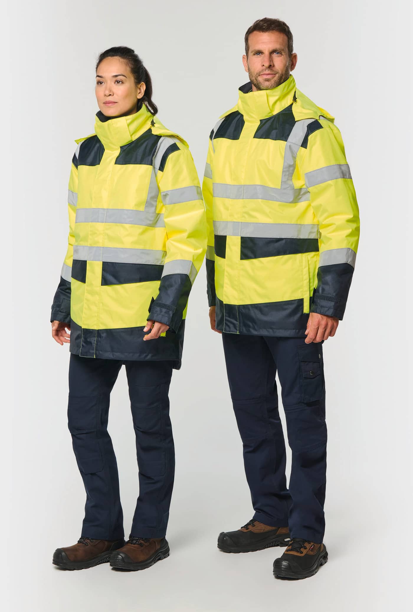 Recycelter Sicherheitsparka 4 in 1