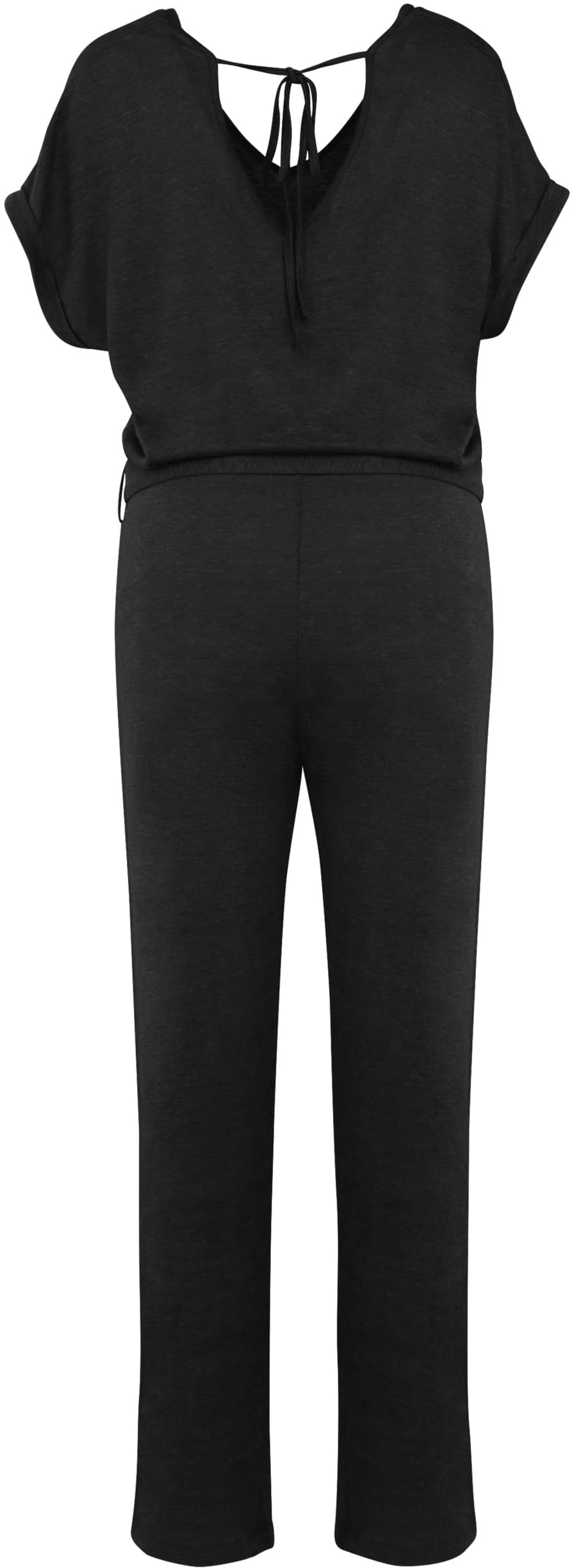 Overall aus Leinenstrickstoff mit kurzen Ärmeln für Damen