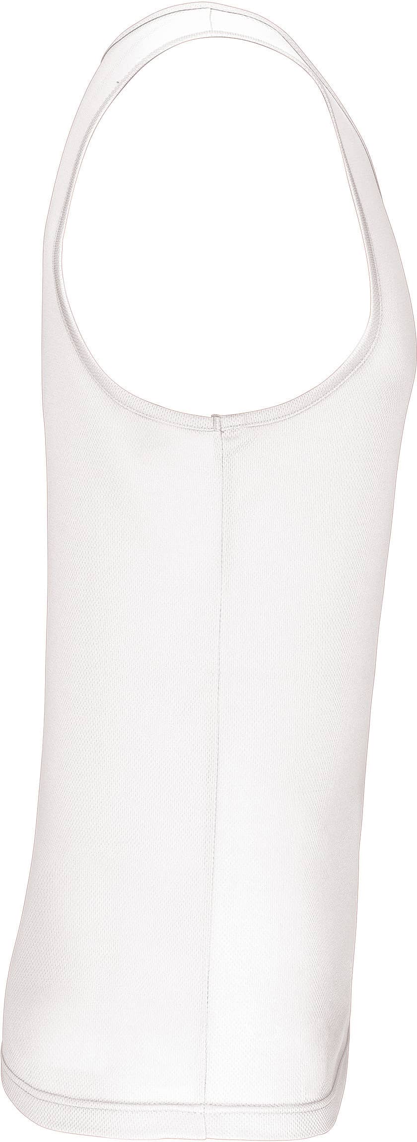 Herren Basic Sport Funktionsshirt ärmellos - White