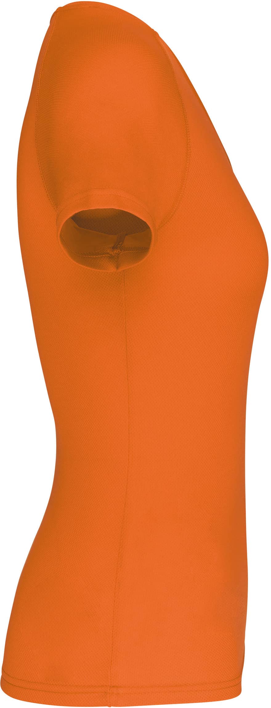 Damen Kurzarm-Sportshirt mit V-Ausschnitt - Fluorescent