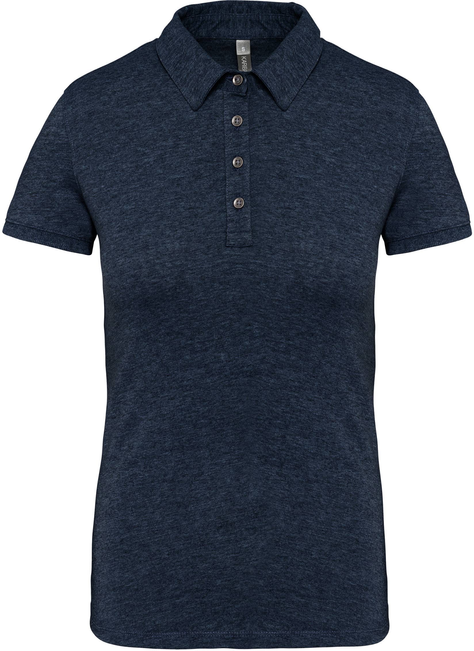Jersey-Kurzarm-Polohemd für Damen
