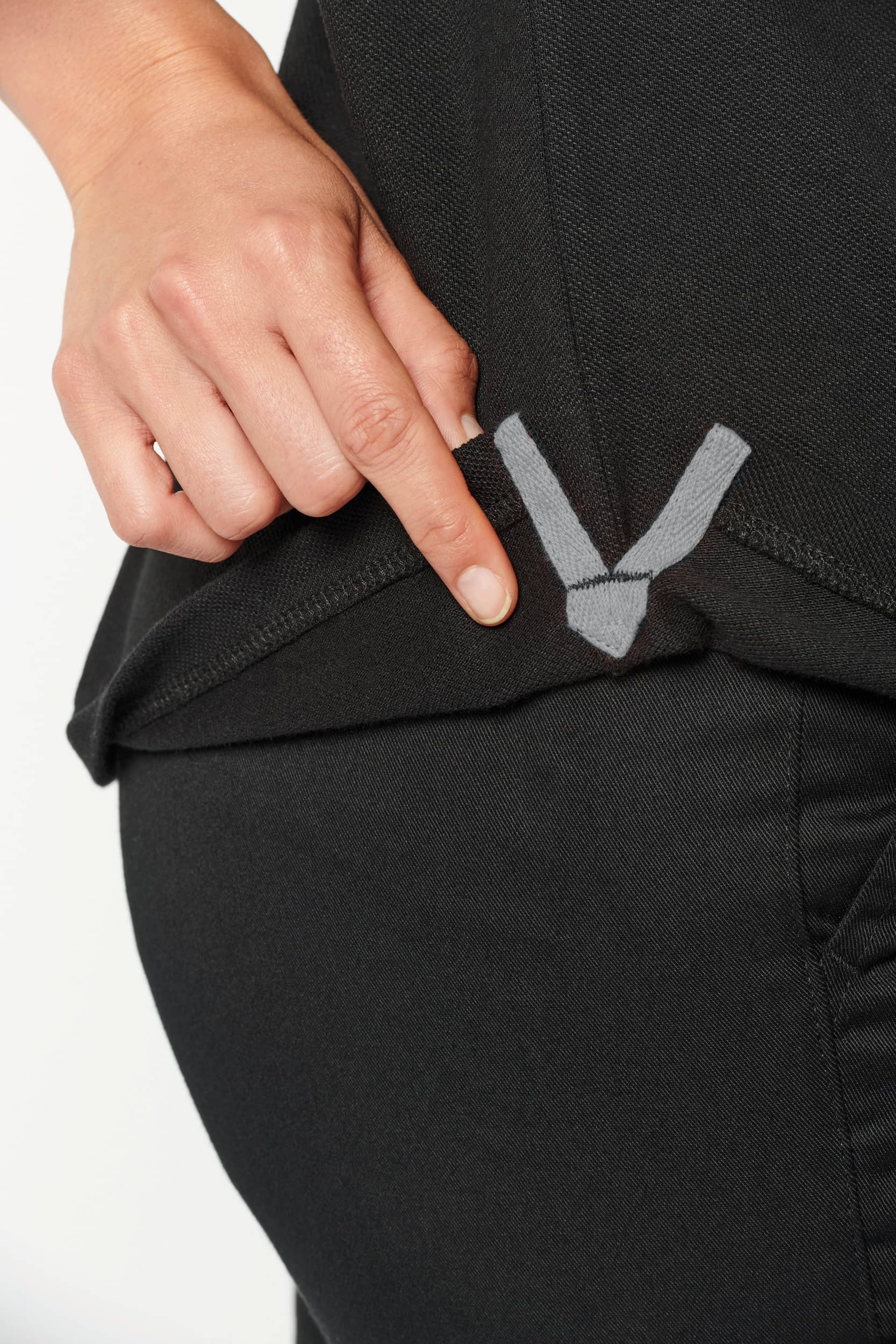 Zweifarbiges Kurzarm-Unisex-Polohemd