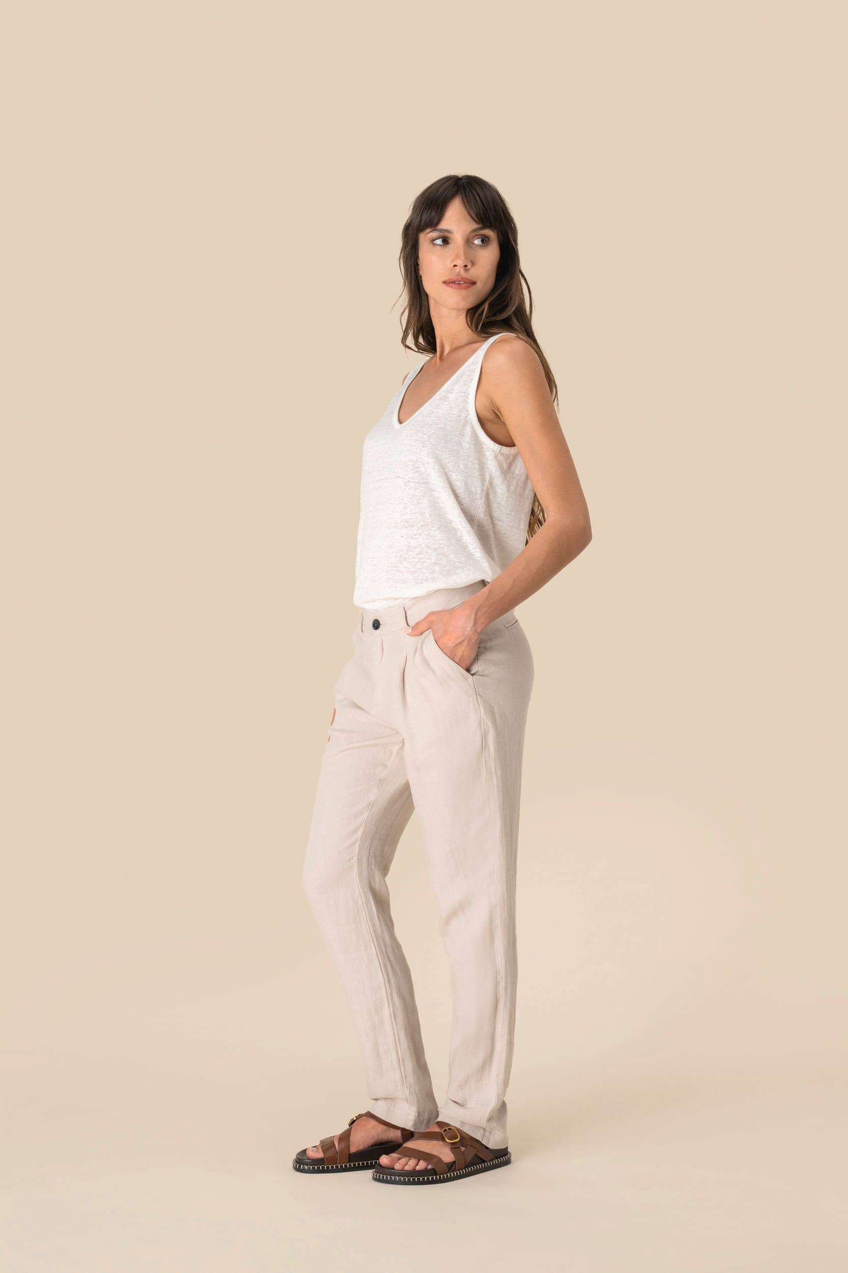Leinenhose für Damen