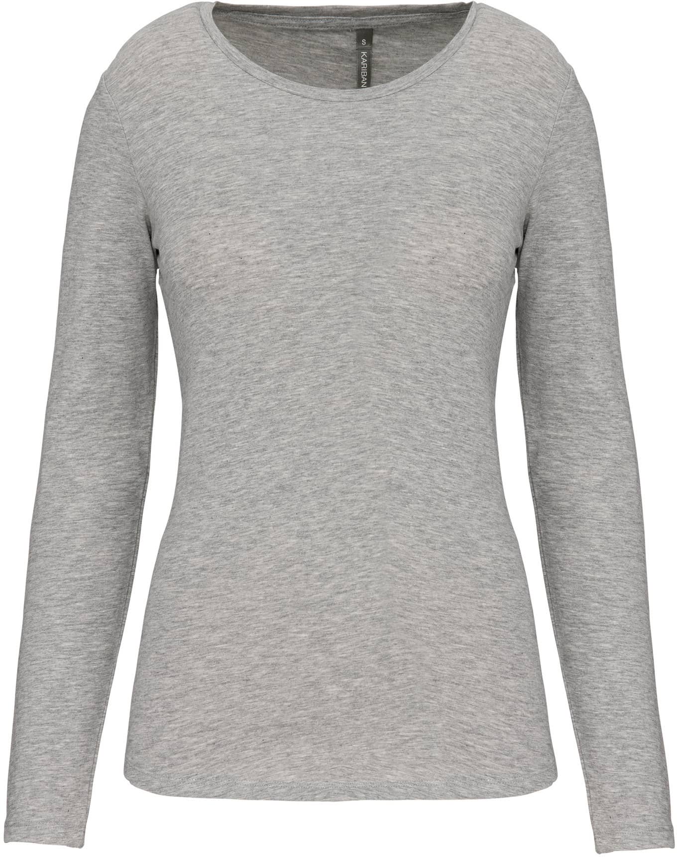 Damen Langarm-T-Shirt mit Rundhalsausschnitt