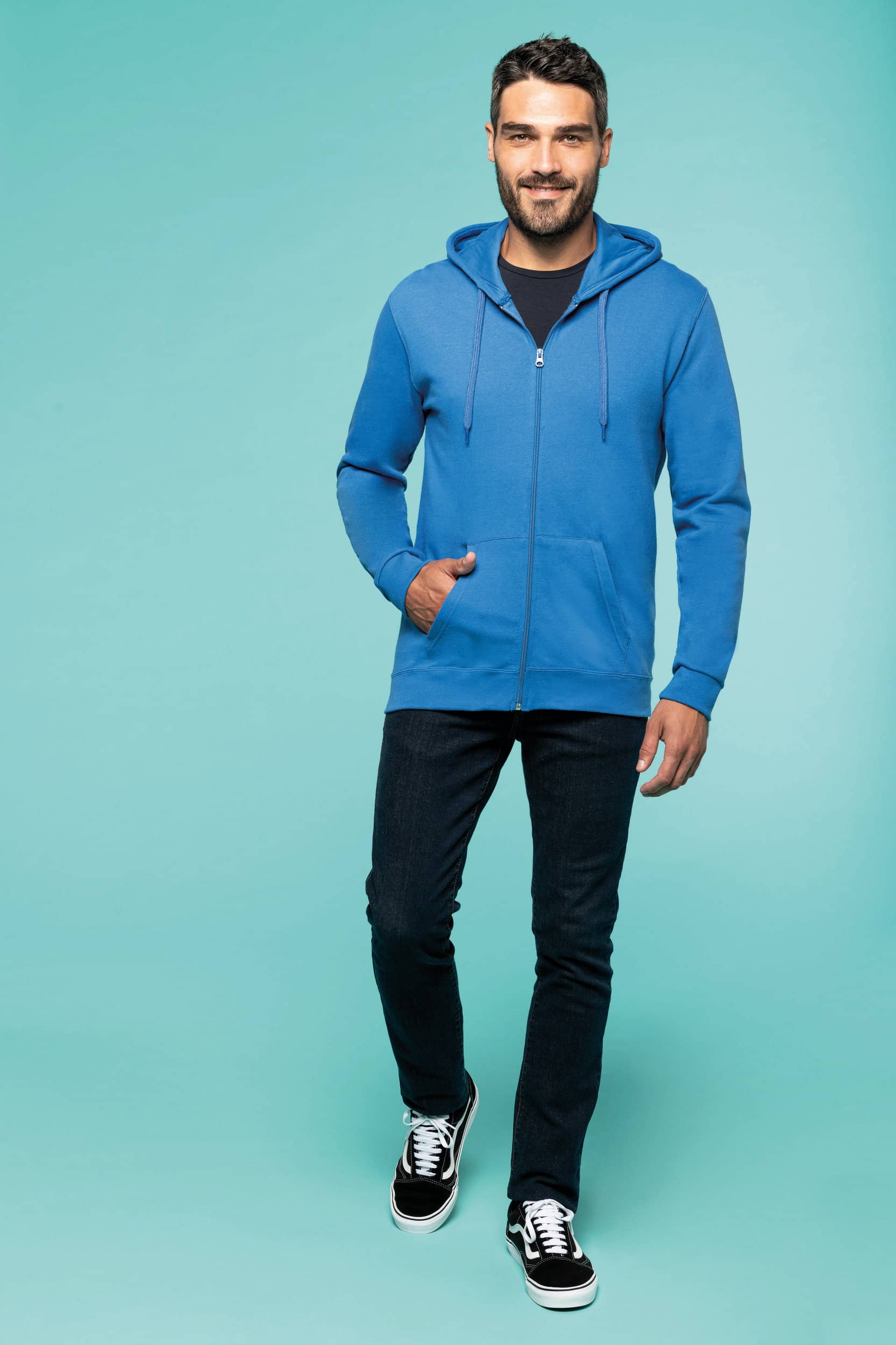 Kapuzen-Sweatshirt mit Reißverschluss