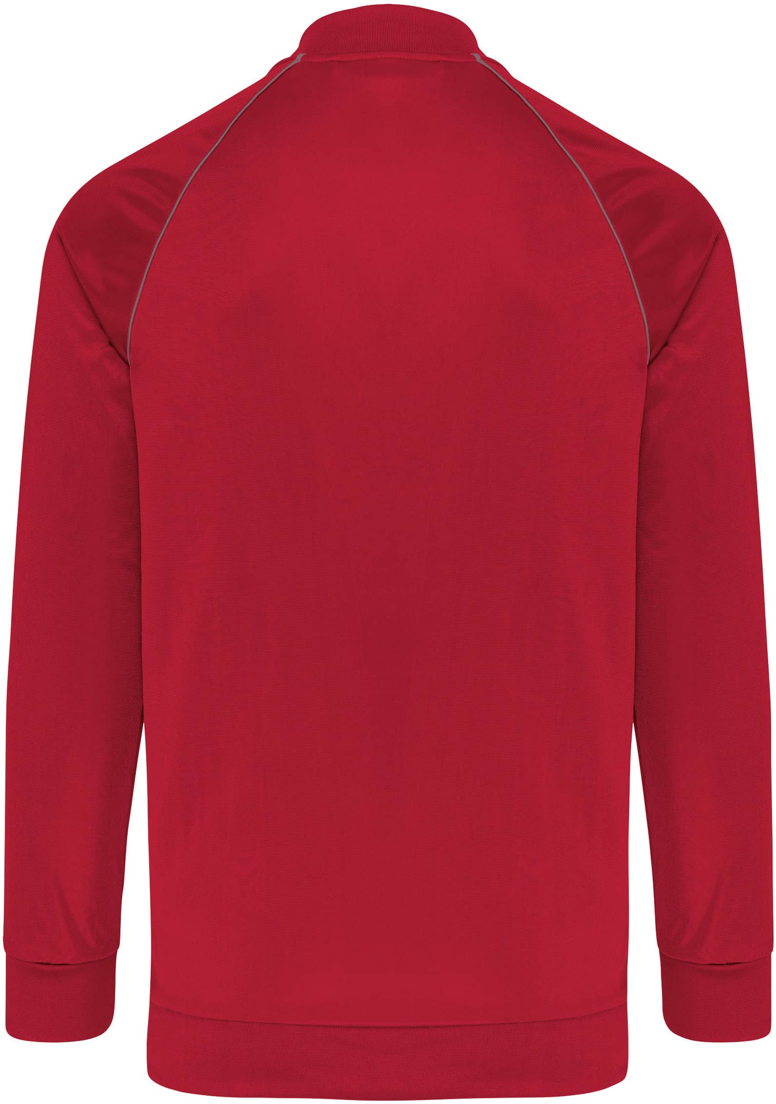 Unisex-Trainingsjacke mit Reißverschluss und Paspel