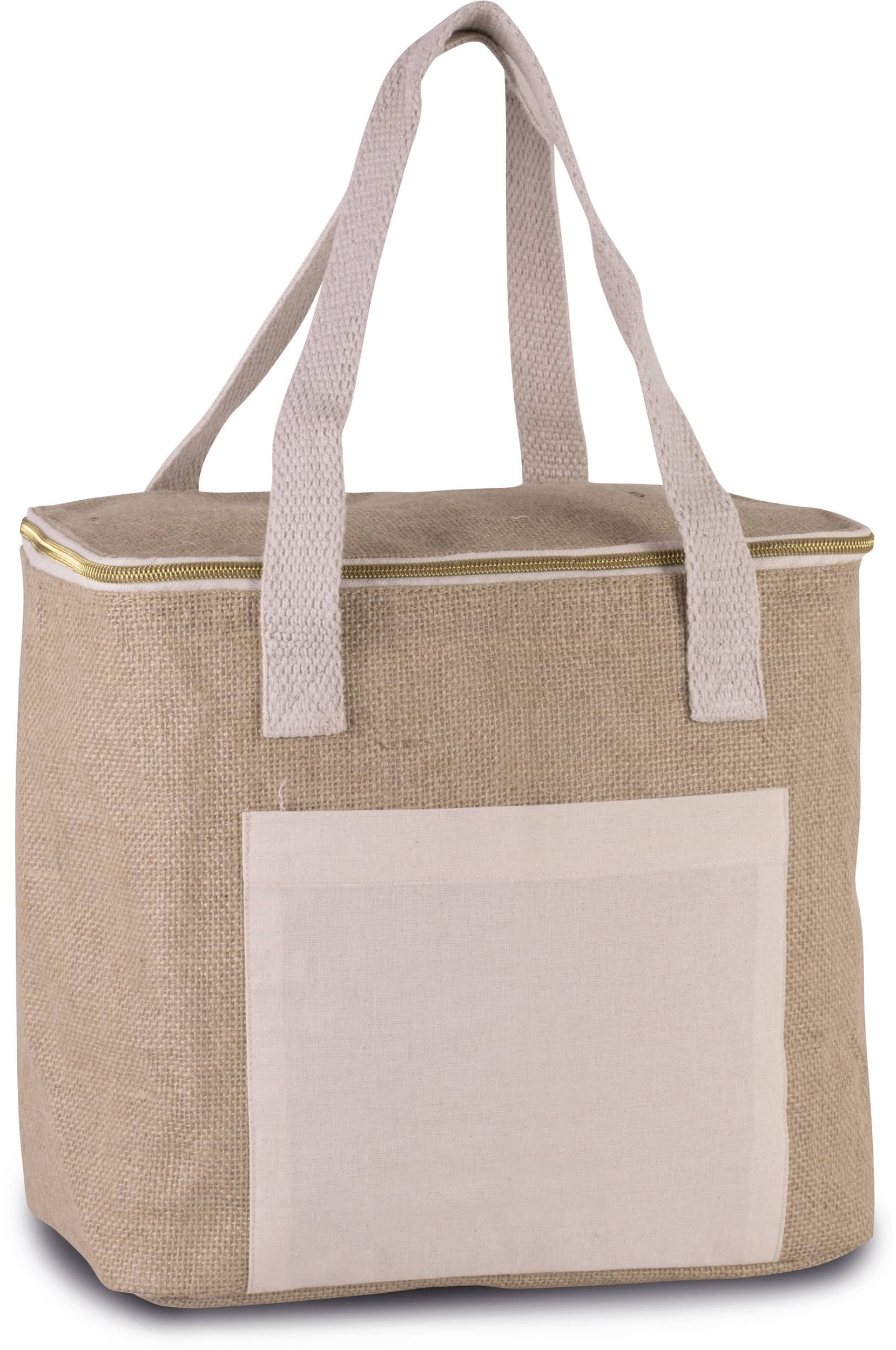 Mittelgroße Kühltasche aus Jute
