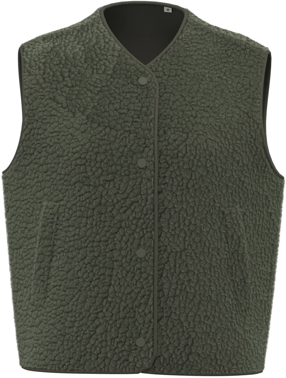 Ärmellose Sherpa-Jacke für Damen